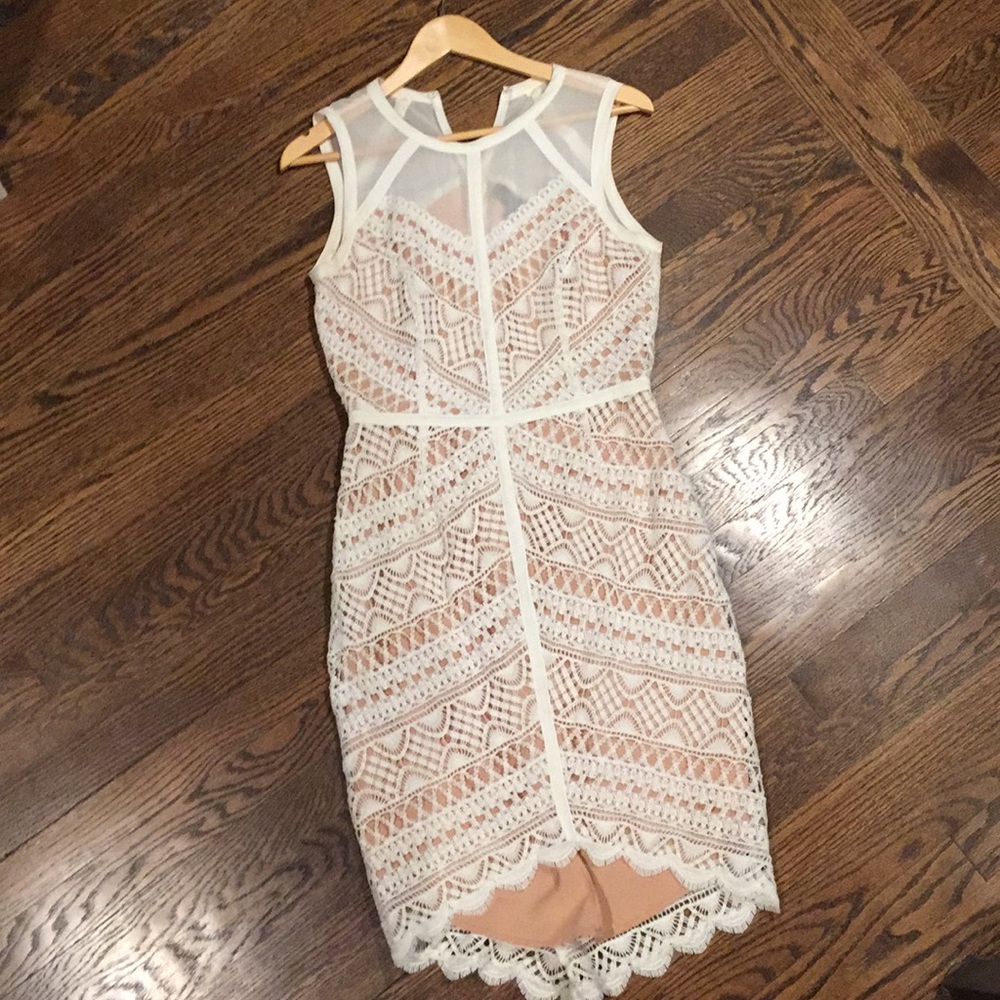 Adelyn Rae white lace dress